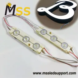 Módulos LED à prova d'água CE RoHS DC 12V Luz Brilhante Alta para Exterior 0.9W 1.2W 3 LEDs 2835 Módulo LED de Injeção para Caixa de Sinalização Publicitária