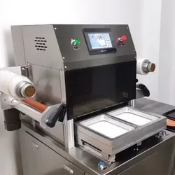 Palettierte modifizierte Atmosphärenverpackungsmaschine/Vakuum-Map-Tray-Versiegelungsmaschine