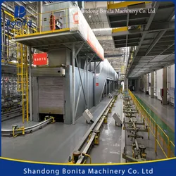 Línea de producción de recubrimiento en polvo por pulverización electrostática metálica con máquina de impresión de patrones