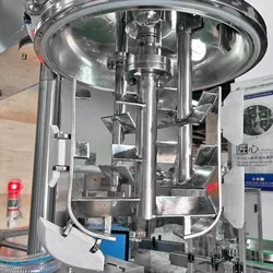 Línea de producción de fabricación de jabón, mezcla de pasta de dientes, máquina mezcladora de emulsión homogeneizadora al vacío para ungüentos