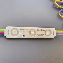 Fábrica Atacado RGB DC12V Colorido Injeção 3 Módulo LED Luzes de Vitrine Módulo de Luz LED