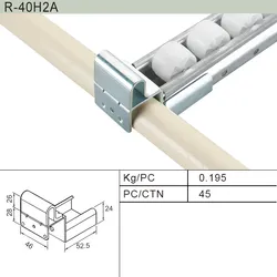 Suporte de Montagem de Rolo / Parada de Aba para Sistema de Racking de Tubos (R-60H2A)