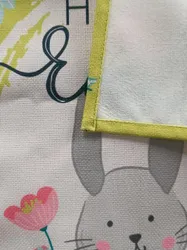 Mats de mesa de coelho da Páscoa impressos digitalmente personalizados usados para a Páscoa