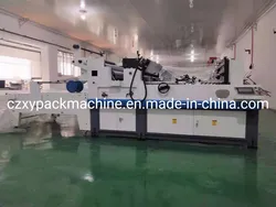 Automatische Serviettenbox Milchbox Kartonherstellungsfenster Patchmaschine
