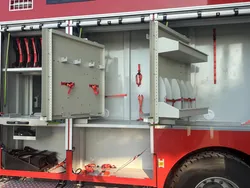 Rack di stoccaggio rotante personalizzato per veicolo antincendio con fabbrica