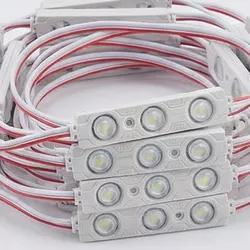 Hochhellige LED-Modul DC12V 1.08W LED-Streifenlicht IP65 wasserdicht 3LEDs SMD2835 LED-Modul für Werbeleuchten Lichtkästen Zeichen wasserdichtes LED-Modul