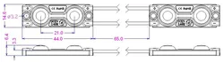 IP65 IP67 Einspritzung SMD LED Modul für Außenbeschilderung