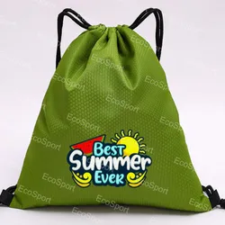 Benutzerdefinierte Logo Spieltag Zugbeutel Trendiger einfarbiger Zugrucksack
