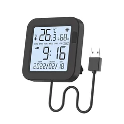 Tuya Smart WiFi IR Klimaanlagenfernbedienung Temperatur Luftfeuchtigkeit mit Hintergrundbeleuchtung