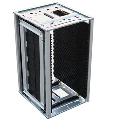 Schwarzer Kunststoff-ESD-Rack für SMT antistatische Lade- und Entladevorrichtung PCB-Platinenrahmen