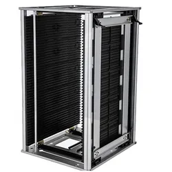 Schwarzer Kunststoff-ESD-Rack für SMT antistatische Lade- und Entladevorrichtung PCB-Platinenrahmen