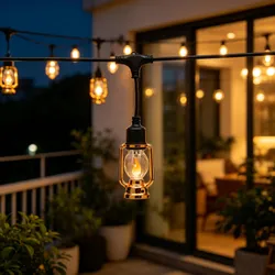 Anschlussfähige langlebige wetterfeste LED-Patio-Lichterketten für den Einsatz im Bauwesen