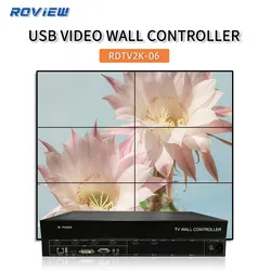 Processador de Multi Tela USB 2K 6output 2X3 3X2 com 180° Rotação