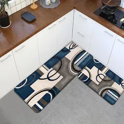 Tapete Retangular para Cozinha - Tapete Estilo Fazenda, Dobrável, Absorvente, Antiderrapante, Tapete para Porta de Casa