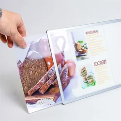 LED-Fotorahmen Lichtkasten Glas Werbung LED Restaurant Menütafel