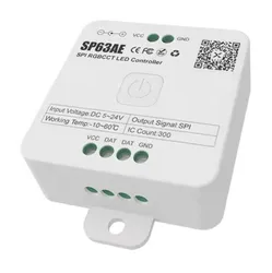 Sp63ae Spi Rgbcct adressierbare LED Magic Color Streifenlicht Controller DC5-24V Smart Bluetooth Musik Pixel Dimmer RF Fernbedienung Panel