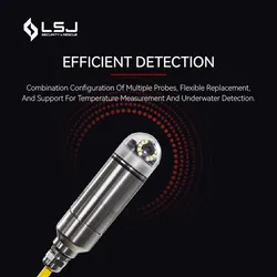Sistema de câmera de resgate de alto desempenho com acessórios de sonda versáteis