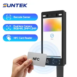 10'' Android Windows Linux Biometrisch Robust Zuverlässigkeit Gesichtserkennungssystem mit NFC-Kartenlesung