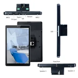 8 Monitor de Toque de Montagem Flush de Inch Poe RJ45 Tela Digital Android
