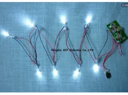 LED-Blitzlicht Einzelne LED-Leuchten Knopfzellenstromversorgung