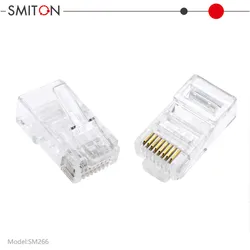 Conector de Cabo de Rede Ethernet RJ45 Conector RJ45 Cat5 CAT6 Conector Plugue Modular