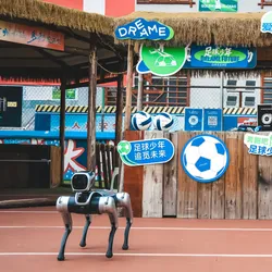 Cachorro robô programável de quatro patas com controle remoto, carregamento rápido e controle de voz para Android