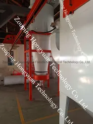 Cabine de Pintura a Pó Automática Hongyuan com Grande Sistema de Recuperação de Pó por Ciclone