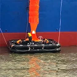 Hệ thống thoát hiểm thẳng đứng hoặc nghiêng Solas Marine bằng phao hơi
