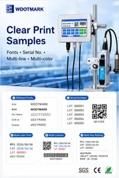 Automatische Produktionslinie Tintenstrahldrucker Datum QR-Code Barcode Druckmaschine