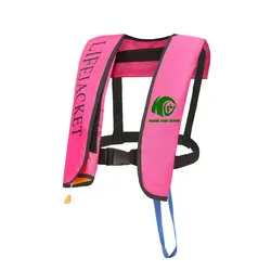 Personalisierte aufblasbare Schwimmweste universelle Größe wasserdicht Angeln Rafting Rettung