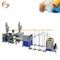 Weich-PVC-Kunststoff-Rippen-Spiralverstärkungsrohr-Herstellungsmaschinen-Produktionslinie