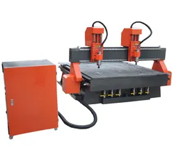 Zwei Köpfe 3D CNC-Fräse mit Drehachse