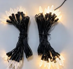 Handgewebte Rattan-LED-Beleuchtung für den Innenbereich Balkon Lichterkette Dekor