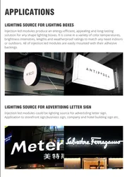 Venda Quente Módulo LED 1.2W 6500K Módulo LED 12V Módulo LED DC para Letreiros de Vitrine