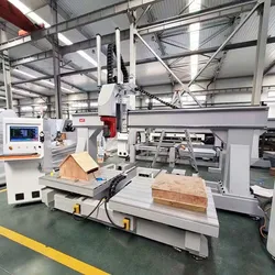 5 Mesin Ukir Axis CNC Router untuk Kayu Busa EPS Cetakan 3D Mesin Router untuk Pemotongan Patung