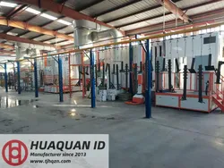 ระบบการพ่นสีผงอัตโนมัติสำหรับชิ้นส่วนโลหะ