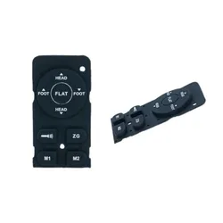 Teclado de Silicone Borracha Transparente à Prova d'Água, Moldado por Compressão, com Gravação a Laser para Controle Remoto