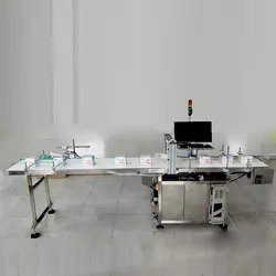 Automatisches QR-Code-Inspektionssystem mit Ablehnung und Abzweiger für Flaschenetiketten 2D Codescanner-Sorter All-in-One-Maschine Fehlender Code Auto-Ablehnung Abzweigung Un