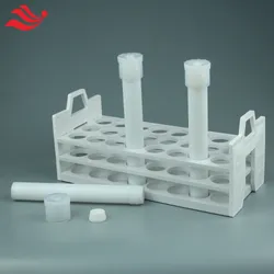 Suporte para tubos de ensaio em PTFE para tubo de micro-ondas