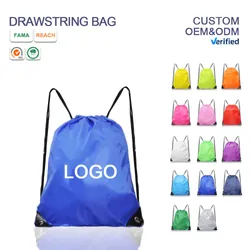 Wasserfeste Hochwertige Maßgeschneiderte 420d Polyester Nylon Zugbeutel Sporttaschen Schnur Rucksack