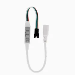 Controlador de Cor Mini LED Compacto 5V para Efeitos de Iluminação Dinâmicos