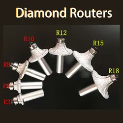 Fresa de Perfil com Diamante Brazeado a Vácuo para Moagem de Pedra e Gravação, Rodas de Perfil de Diamante