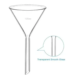 Funnel in vetro personalizzabile per il trattamento ad alta temperatura per uso laboratoriale