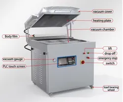 Palettierte modifizierte Atmosphärenverpackungsmaschine/Vakuum-Map-Tray-Versiegelungsmaschine
