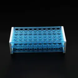 Teste de Laboratório Rack de Tubos de Ensaio de Polipropileno Autoclavável 12mm 72