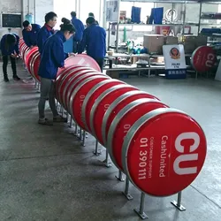 Ovales Display-Acrylschild Leuchtkasten LED-Werbeschilder