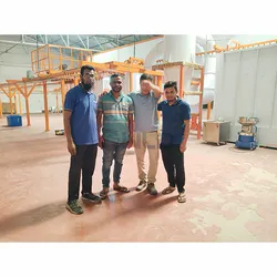 Linea automatica di verniciatura elettrostatica a polvere Linea di verniciatura automatica Linea di vernice