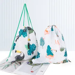 Maßgeschneiderter wasserdichter RPET-Polyester wiederverwendbarer Zugbeutel Sport-Rucksack