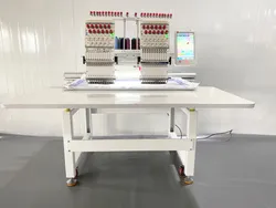 Ys-1202CT Kompakte Zwei-Kopf-Computerisierte Stickmaschine mit unabhängigen Steuerungen