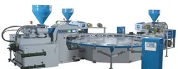 Automatische PVC-TPR-TPU-Schuhsohlen-Spritzgussmaschine mit SPS-Steuerung